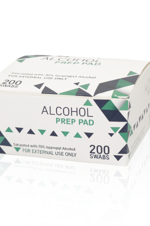 Medium Alcohol Prep Pads – Sterile Swabs/Wipes (70% Isopropyl Alcohol)