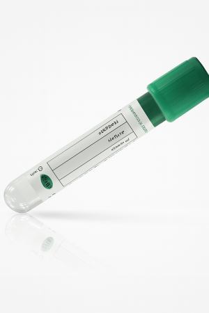 Vacuum Blood Collection Tube – Lithium Heparin with Separator Gel, 3 mL, Green Top