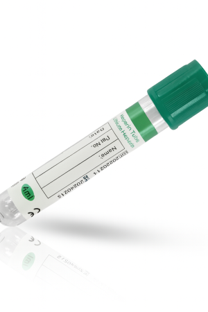 Vacuum Blood Collection Tube – Lithium Heparin Additive, 4 mL, Green Top