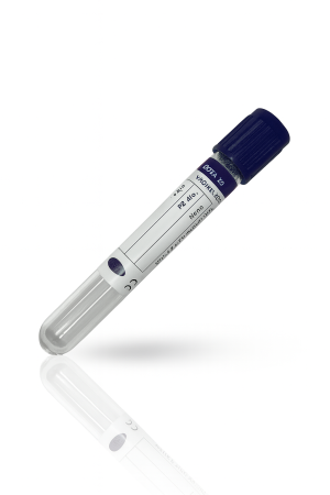 Vacuum Blood Collection Tube – K2 EDTA Additive, 6 mL, Royal Blue Top