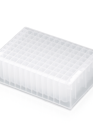 96-Well Deep Well PCR Plate – 2.2 mL, U Conical / V-Bottom, Sterile